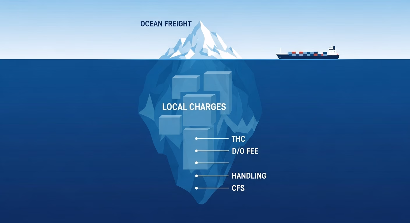 Local Charges là gì? Bóc tách các loại phụ phí tại cảng (THC, D/O, CFS) mà mọi chủ hàng cần biết