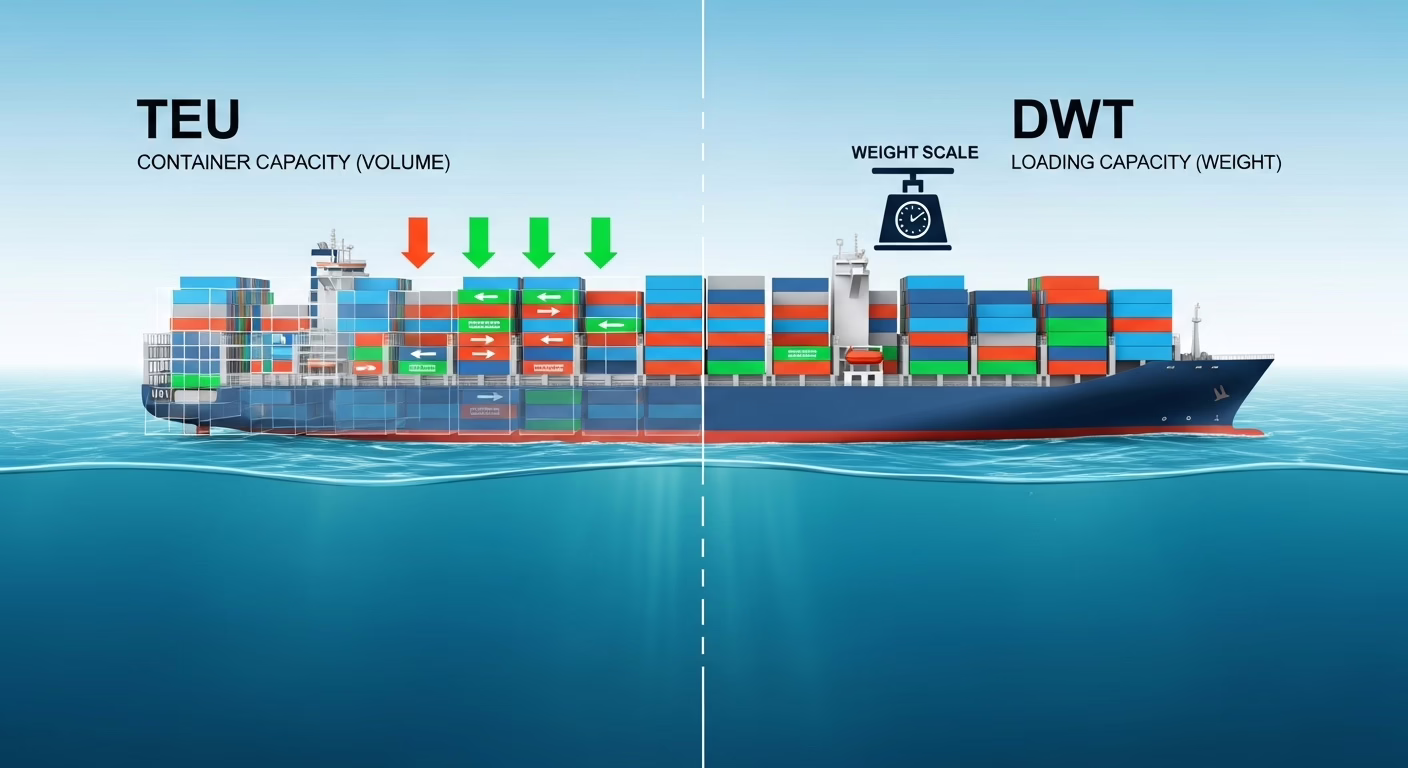 TEU và DWT là gì? Giải Mã Toàn Tập Các Đơn Vị Đo Lường Cốt Lõi Của Ngành Logistics