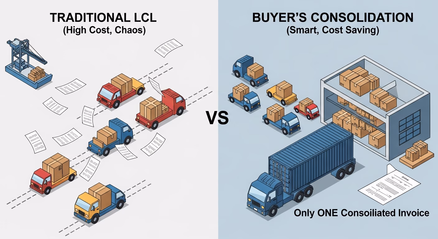 Buyer’s Consolidation là gì? Chiến lược ‘Gom đơn’ Đỉnh cao giúp Nhà nhập khẩu tiết kiệm hàng tỷ đồng